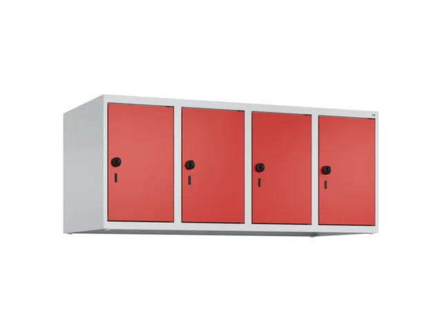 opzetkast,v. locker,4vak.,vak B 300mm,HxBxD 500x1200x500mm,vleugeldeur