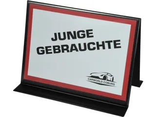 dakstandaard,DIN A4,liggend,magnetische standvoeten,PVC - 1