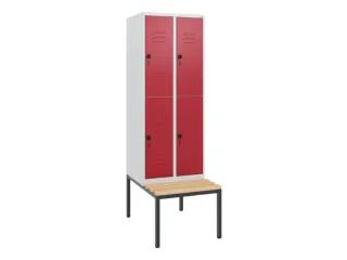 Dubbeldekse dekenkist,HxBxD 1950x600x815mm,2x2vak.,vak B 300mm - 1