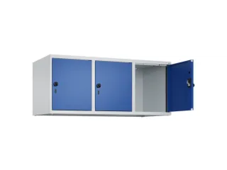 opzetkast,v. locker,3vak.,vak B 400mm,HxBxD 500x1200x500mm - 1
