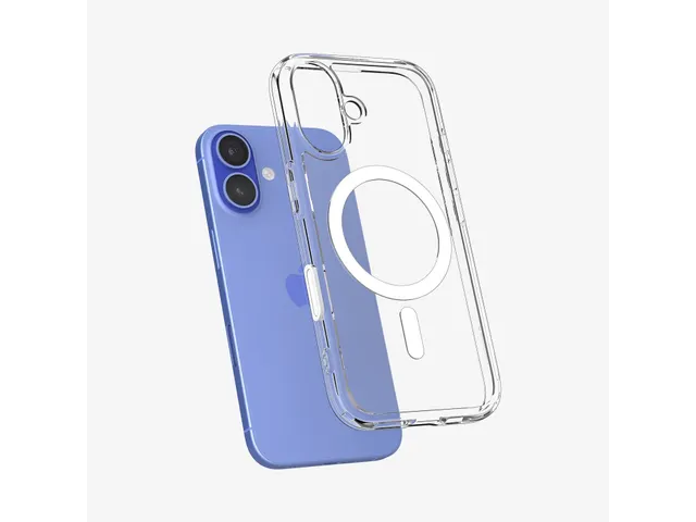Spigen Ultra Hybrid T iPhone 16 Ultra Hoes Transparant Wit