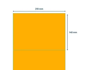 Etiket Rillprint 210x148mm fluororanje 200 etiketten - 3