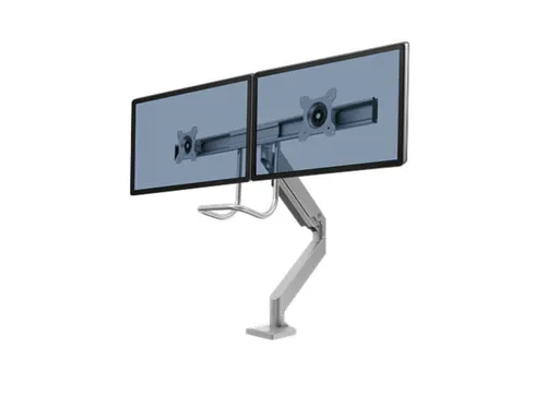 Monitorarm Fellowes Eppa voor 2 Schermen Crossbar Zilver