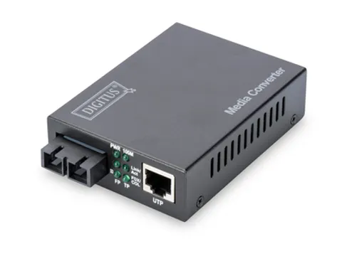 Fast Ethernet-mediaconverter, RJ45 / SC