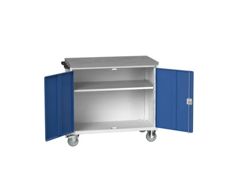 werkbank,verrijdbaar,HxBxD 980x1050x600mm,linoleumblad