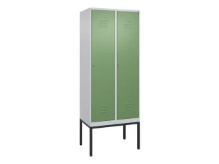 locker,HxBxD 2120x800x500mm,2vak,vak B 400mm,cil.-slot,voetonderstel - 1