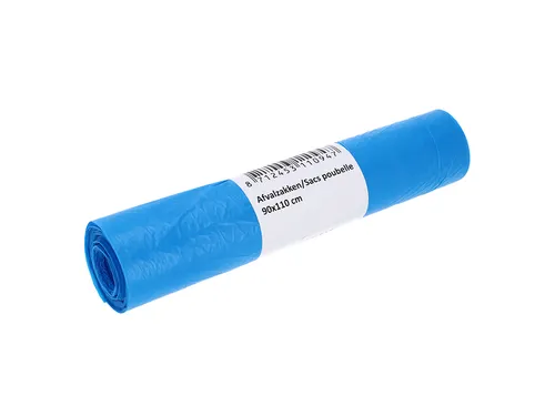 Afvalzak Cleaninq 90x110cm HDPE T25 160 Liter blauw