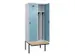 locker met bank,voor scheiding van kleding,HxBxD 2120x800x815mm,2vak