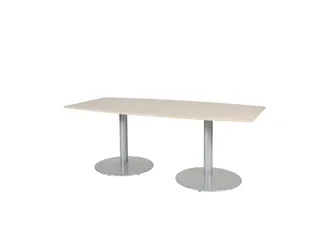 Linesto Vergadertafel Vaste Hoogte 200x100 Ton Robson Eiken 25mm Alu - 1