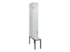 Z-garderobekast,HxBxD 2120x300x815mm,2vak,vak B 300mm,draaigrendel