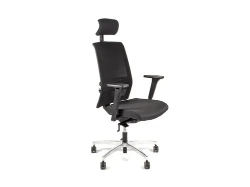 Bureaustoel EN1335 Linea Omnia 01/PT zwart/zwart met 3D armleuning