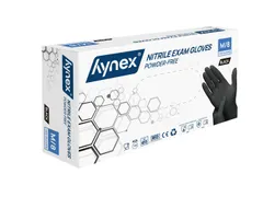 Handschoen Hynex Maat M nitril 100stuks zwart