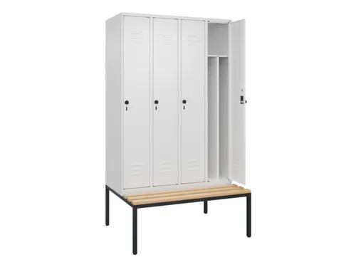 locker voor scheiding van kleding,HxBxD 2120x1200x815mm,4vak