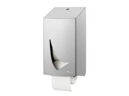Toiletpapier Dispenser RVS Anti Finger voor 2 doprollen Toiletpapier