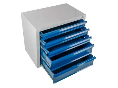 ladekast,HxBxD 600x700x435mm,5lade(n),volledig uittrekbaar