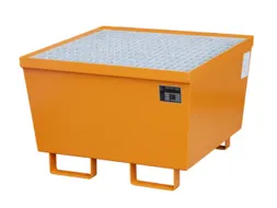 Opvangbak 1x 200l Opvangvol. 215l Oranje 545x 800x 800mm Rooster