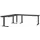 hoekbureau,in h. verstelb.,HxBxD 710-910x2600x2200mm,blad grafiet