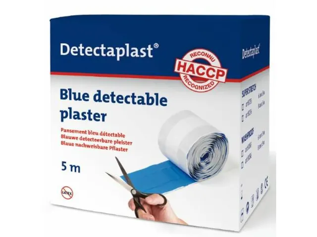 Detectaplast 8056 Pleister waterafstotend blauw 8cmx5m