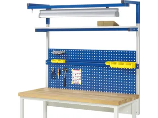 opbouwelement,v. werkbank,HxBxD 1380x1500x350mm,draagverm. 100kg,staal - 2