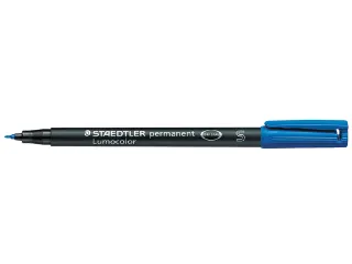 Viltstift Staedtler OHP Lumocolor 313 Blauw Super fijn 0.4mm - 1