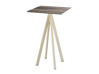 statafel,HxBxD 1090x700x700mm,rechthoekig,4voeten zandkleuren - 1