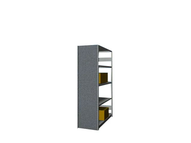 paroi latérale,p. rayonnage sans boulons,HxP 2000x500mm,acier,RAL7035
