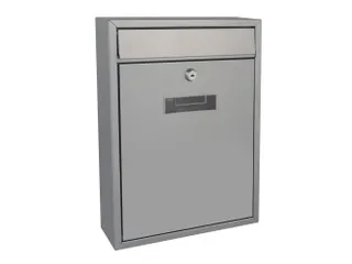 Brievenbus Ibiza Zilvergrijs met naamplaatje incl. 2 sleutels 36x26x8c - 4