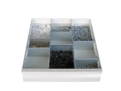 Sleufscheidingswandset,2Xsleufwand/6Xscheidingsplaat