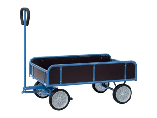 Handtrekwagen 4122V 400kg 945x545mm 4 Wanden Massief Rubber - 1