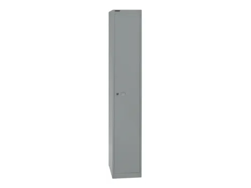 garderobekast,HxBxD 1802x305x457mm,1vak,cil.-slot,romp zilverkleurig