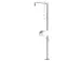 Douche d'urgence/oculaire + cuvette avec couvercle laiton