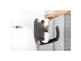 Toiletpapierdispenser Katrin systeemrol duo zwart 77519 - 2