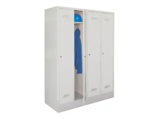 locker,HxBxD 1850x1200x500mm,4vak,vak B 300mm,RAL7035,front RAL7035 - 2