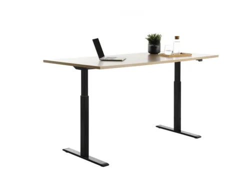 Elektrisch ihv bureau,HxBxD 700-1200x1800x800mm,blad esdoorn