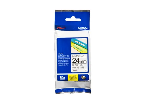 Labeltape Brother P-touch TZe-251 standaard 24mm zwart op wit