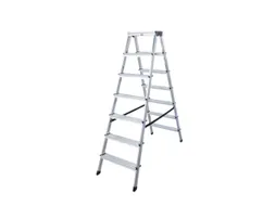 Lichte Universele Trapladder Tweezijdig L 1 64m H 1 29m 2x7treden