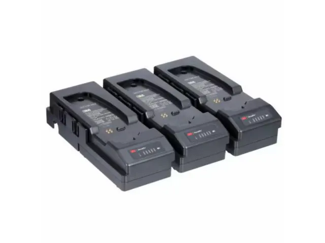 3M Versaflo TR-300-serie accu-oplaadset met 3 stations TR-342-3