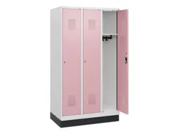 schoollocker,HxBxD 1630x900x500mm,3vak,vak B 300mm,cil.-slot,sokkel