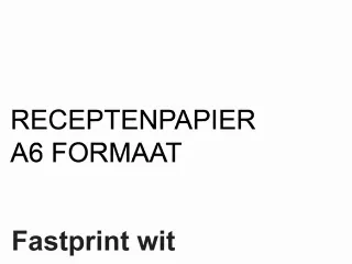 Receptpapier Fastprint A6 80 gram wit 2000vel - 1