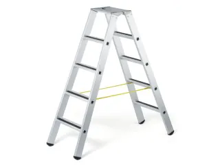veiligheidsladder,beide zijden,2x5treden m. R13-laag,balk L 1,42m - 1