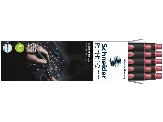 Metallic liner Schneider Paint-It 020 1-2mm vintage rood metallic