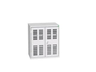 universele kast,HxBxD 900x800x550mm,2xStalen bodem,draaigrendelslot - 1