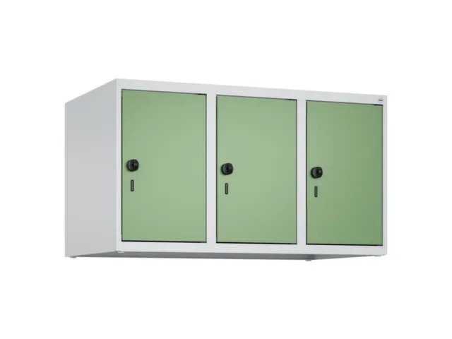opzetkast,v. locker,3vak.,vak B 300mm,HxBxD 500x900x500mm,draaigrendel