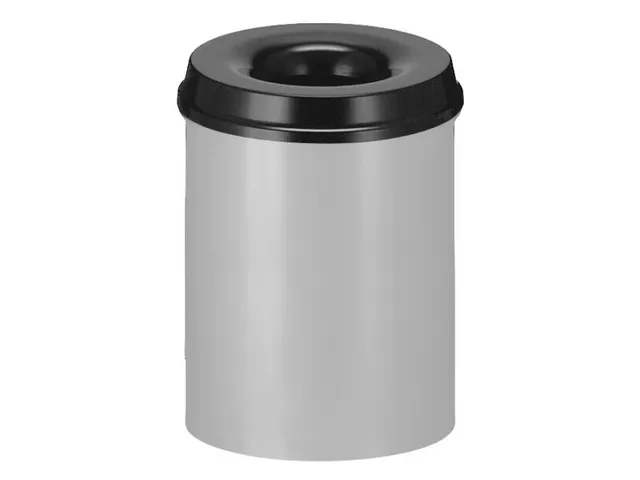 Vlamdovende Papierbak 15 Liter Mat RVS