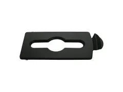 Deksel Mixed Recycling Voor Slim Jim Recyclingstation Zwart