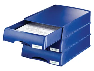 Brievenbak Leitz 5210 Plus blauw met lade A4 - 3
