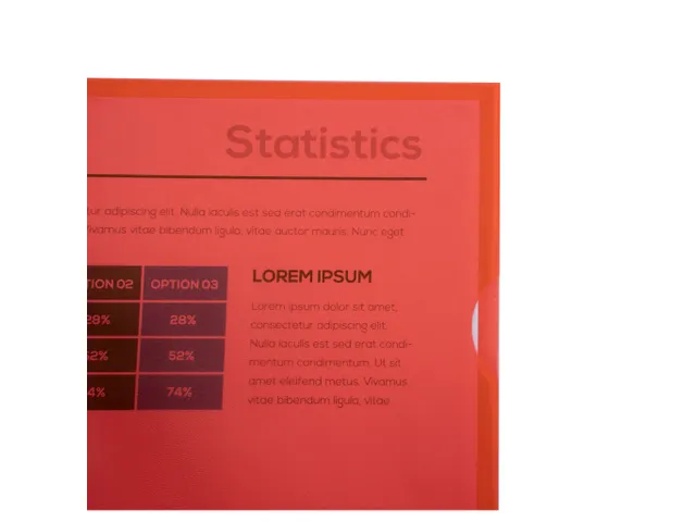 PK 100 L-mappen geko rrelde PP A4 rood