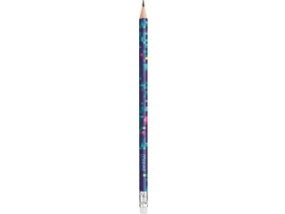 Potlood Maped Pixel Party met gum - 3