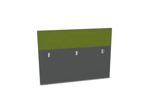 baliepaneel bureau aanbouw achter MS-donkergrijs BN7048-groen 1600mm