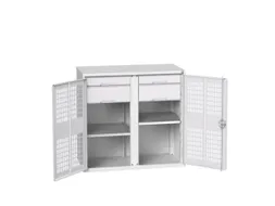 universele kast,HxBxD 1000x1050x550mm,2xStalen bodem,4lade(n)